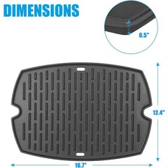 7582 Grill Griddle for Weber Q1000 Q1200 Q1400 Q100 Q120 Q140 Series, 50060001