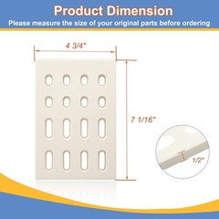 Ceramic Brick Flame Tamer Heat Plate Replacement for Grill 4 Pack 7×4 Inch