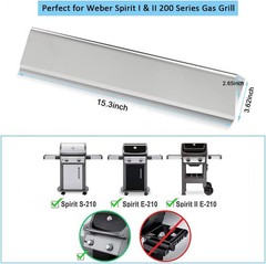 7635 15.3 Inch Flavorizer Bars for Weber Spirit I & II 200 Series Spirit E210 S2