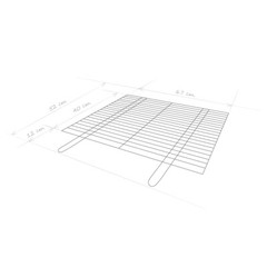 Barbecue Grid 26 3/8×15 11/16in Grill for Buschbeck Fire Place Universal BitWa