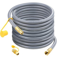 40 Feet 3/8″ ID Natural Gas Hose with Quick Connect Fitting for BBQ Grill Heater