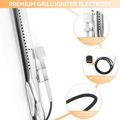 4 Burner 35633 Grill Replacement Parts for Monument 4 Burner 24367, 17842, 24633