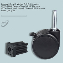 Grill Caster Wheel 6414 306414 Replacement Parts for Weber Genesis Summit Spirit