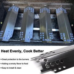 Grill Rebuild Kit for Charbroil 463436215 Burner Heat Plate Carryover Tube