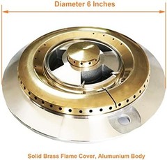 BBQ Grill Side Burner Head Replacement Parts for Single and Double Side Burne…