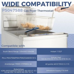 Gas Fryer Thermostat Compatible with South Bend Range 1054000 Hobart 11327