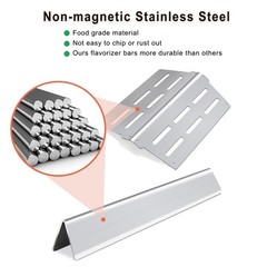 Stainless Steel Flavorizer Bars & Heat Deflector for Weber Genesis 300 Series