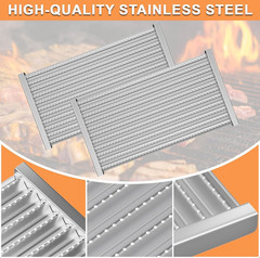 Grill Emitter Grates 17 1/8 X 9 3/8 for Charbroil Tru-Infrared 2 Burner