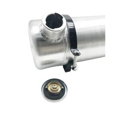 JSD 2 3/8 Gallon 6″ x 22″ Aluminum Round Spun Gas Tank With Internal Baffle