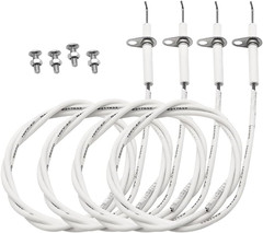 Meyffon 4-Pack Grill Igniter Wire & Ceramic Electrode Kit Fit for Jenn Air, BBQ