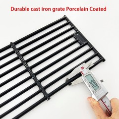 Parts DC114 3-pack 19.75″ Porcelain Coated Cast Iron Grill Cooking Grates Rep…