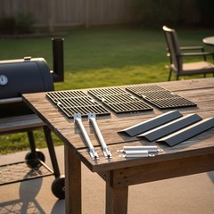Complete Grill Parts Set for Oklahoma Joe Longhorn 3-Burner Charcoal/Gas Smoker