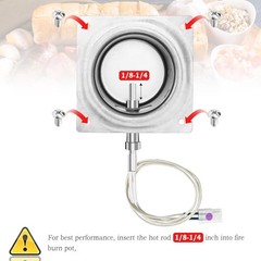 Fire Burn Pot and Hot Rod Ignitor Kit, Heavy Duty Fire Pot and Hot Rod/Grill 1