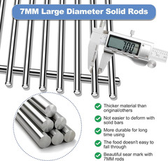 66095 Grill Grates with 66032 Flavorizer Bars for Weber Genesis 2 Grill Parts 30
