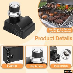 DHL1285Q Grill Igniter Fits Nexgrill 7200830H 7200830X 7200783EH