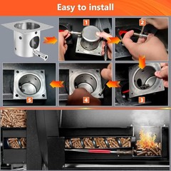 304 Stainless Steel Fire Burn Pot for Traeger Pit Boss Camp Chef Z Grills Pellet