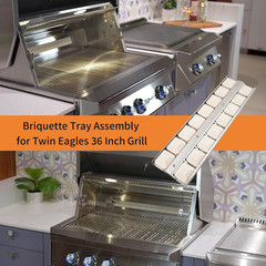 Briquette Tray Assembly for Twin Eagles 36″ Grill Parts for Twin Eagles TEBQ36 T