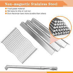 S8C011 Grill Grates Heat Plates Burners Replacement for Napoleon LEX485/605/730