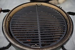 15.5 Inch Cast Iron Grill Grate Round Searing Grid for Medium Kamado Charcoal