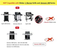 17.5″ Cast Iron Grill Grates for Weber Spirit & Genesis Gas Grills – Replacement