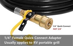 12ft Propane Hose w/ Regulator for Olympian 5100 Grill