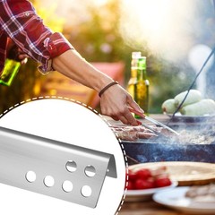15 1/2″ x 2″ Stainless Steel Grill Heat Plates Shield Burner Cover Heat Tent …