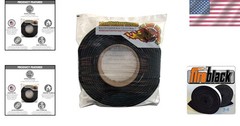 3/4″ x 1/8″ High Temp Barbecue Grill Gasket Seal – Self Stick 15′ Roll – Black