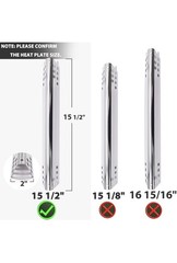 2X Heat Plate Shields, 463344116 Grill Parts for Charbroil Advantage.