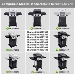 Grill Replacement Parts for Charbroil Performance 2 Burner 463673519 463625217
