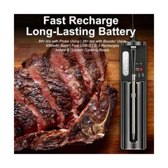 Wireless Meat Thermometer Digital with 800ft Remote Range, Bluetooth 5.3 Wire…