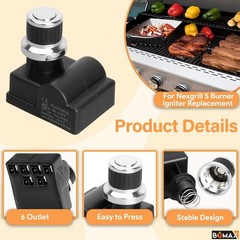 BQMAX DHL-128-6Q Igniter Replacement Parts for Nexgrill 720-0888 6 Outlet