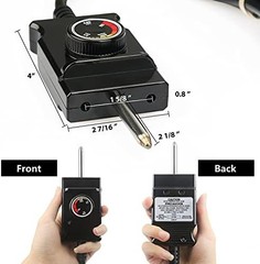 Power Cord for Masterbuilt Smoker Parts Analog Control Plug Dial Knob Temp Therm