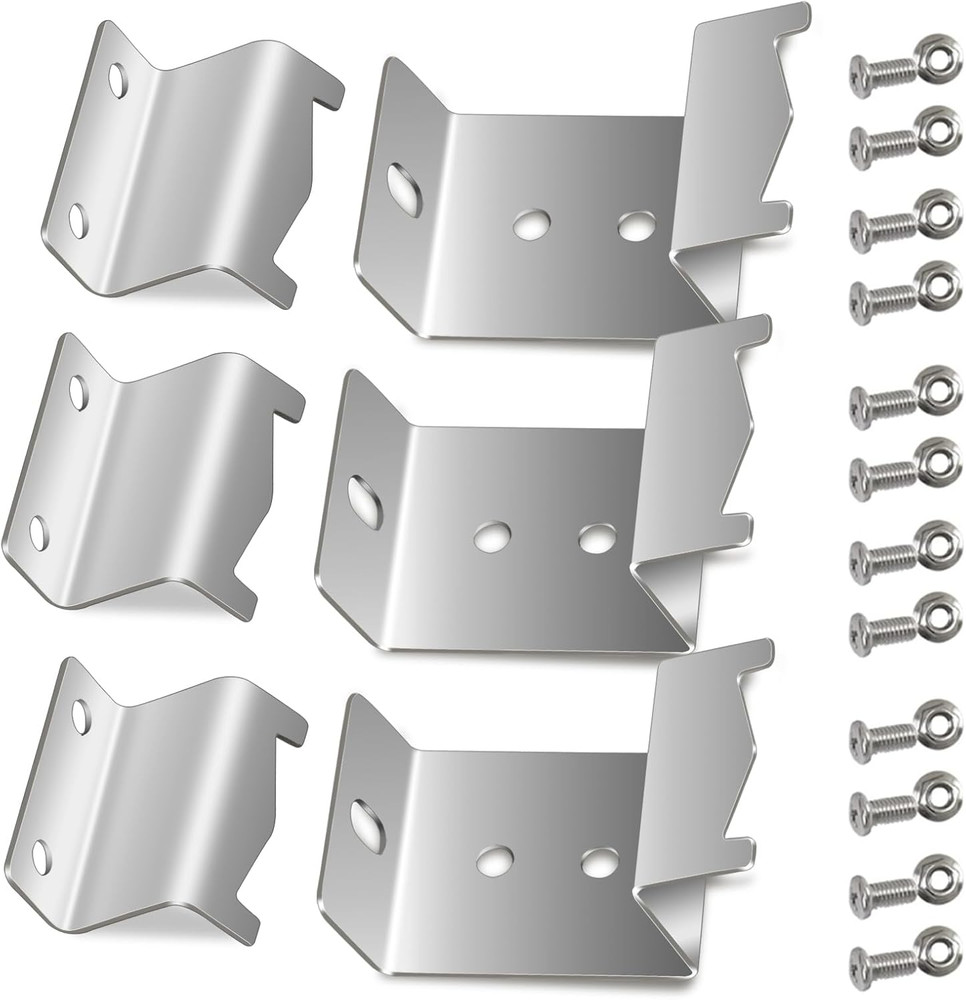 Stainless Steel Heat Plate Brackets, Burner Hanger Brackets Replacement for Char