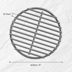 Stainless Steel High Heat Charcoal Fire Grate Fits Large/MiniMax Big Green Eg…