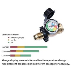 100Lb Propane Tank Adapter Universal Fit POL to QCC1 Propane Tank Adapter