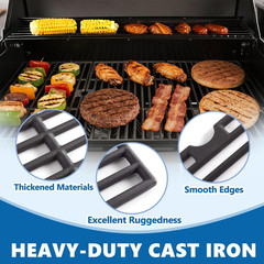 Safbbcue 16.5 Inch Grill Grates for Kenmore Grill Parts 6 Burner 146.47223610 14