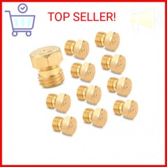 10Pcs Brass Jet Nozzle Propane Orifice Kit – Grill Replacement Parts High Pressu