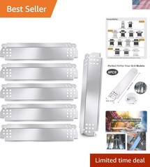Stainless Steel Heat Shields for Nexgrill 6-Burner Grill, 6-Pack Rust Resistant