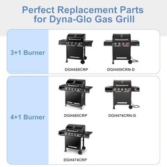 Grill Heat Plate Replacement for Dyna-Glo DGH450CRP, Porcelain Steel 4 Burner