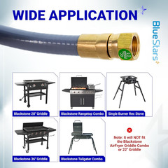 Propane to Natural Gas Conversion Kit for Blackstone 28 36 Griddles 10FT Hose