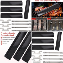 Heat Shield Burners Tubes Grill Replacement for Brinkman 810-8411-5, 810-1415-W