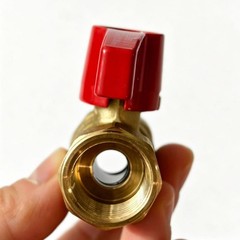 Brass Gas Ball Valve 1/2 F NPT with 90 Degree Lever Handle for Gas Line Use