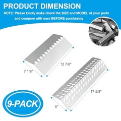 Grill Replacement Kit – Flame Tamer Heat Plate & Burner, Fits Bull 16631