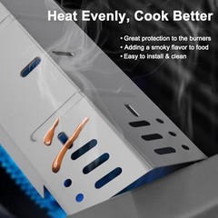 Grill Replacement Parts for Dyna-Glo 5 Burner 5-Pack-Silvery Heat Shield Kit