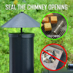 Smoke Stack Cover for Pellet Grills – Modified Traeger Accessories – Chimney Cap