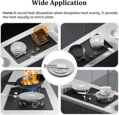 Stainless Steel Heat Diffuser for Gas and Electric Stove – Even Heat Distribu…