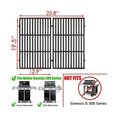 7524 Genesis 300 Series Grates Replacement Parts for Weber Grill Grates Genes…