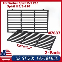 7637 17.5″ Grill Grates for Weber Spirit II E/S 210 Front-Mounted Control Gas 2P