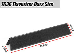 15.3″ 7636 Porcelain Speckle 5 Flavorizer Bars Weber Spirit I II 300 Front Ctrl
