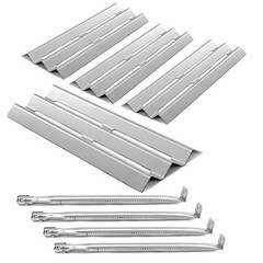 4 Pack Stainless Steel Grill Burner & Heat Plates for Napoleon LEX485/605/730